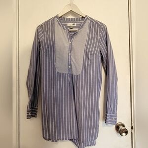 Old Navy Blue Striped Long Sleeve Tunic